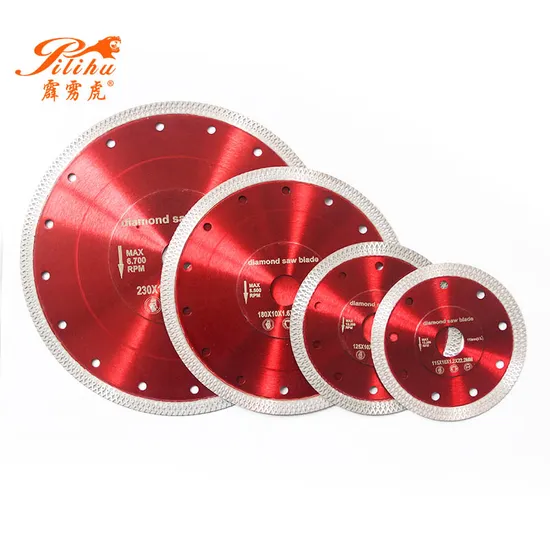 Pilihu 115mm Hot Press Sintered Turbo-X Diamond Saw Blade for Tile Porcelain