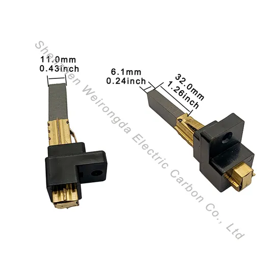 Customized Vacuum Cleaner Motor Armature Spring Carbon Brush 6.1*11*32mm