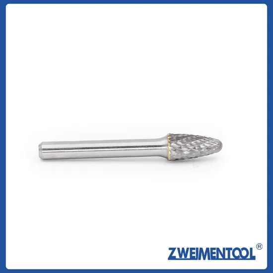 Carbide Burr 10mm Diameter 20mm Head Length Double Cut Ball Nose Tree