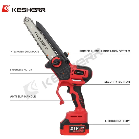 Kesherr Cordless Pruning Chainsaw Brushless Motor Gardening Tools