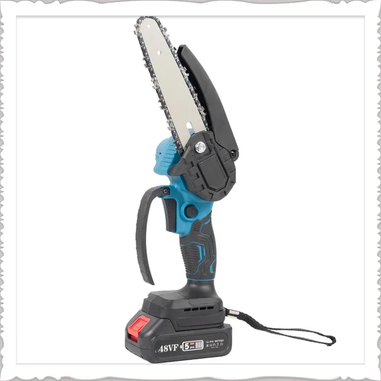 High-Quality Power Tools 6 Inch Cordless Electric Brush Chainsaw Outdoor for Wood Cutting Machine