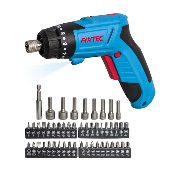 Fixtec Cordless Electric Screwdriver 4V Max Rechargeable Power Screwdriver Set with 49 PCS Kit