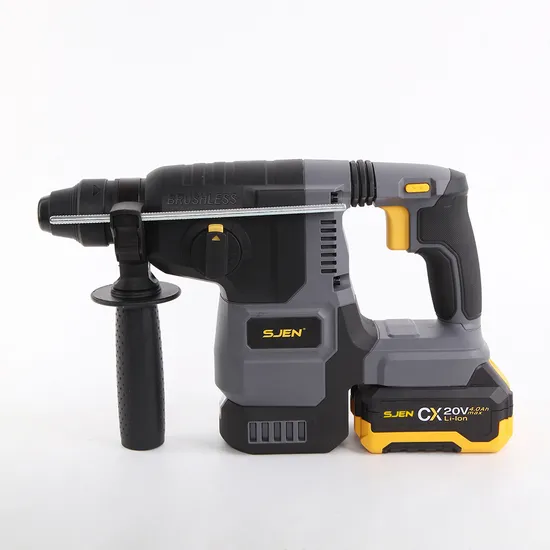 20V Cordless Brushless 26mm Electric Rotary Hammer Impact Drill