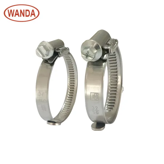 OEM High Pressure Heavy Duty Adjustable Pipe 201 304 Stainless Steel American Type Hose Clamp