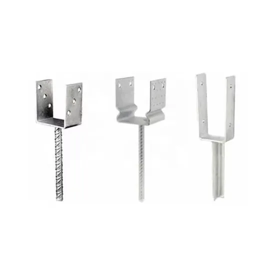 China Made Heavy Duty Galvanised L Shape Post Anchor Fence Foot Anchors Column Shoe Anchor