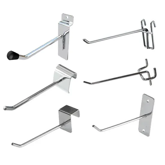 Custom Metal Hook Pegboard Supermarket Pegboard Hook Wire Mesh Display Hooks