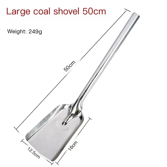 Heavy-Duty Square Steel Shovel with Integrated Straight Handle