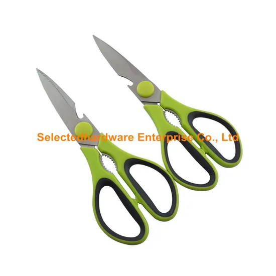 Stainless Steel Bottle Opener Kitchen Scissors Soft Handle