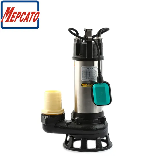 1HP High Flow Powerful Electric Cast Iron Centrifugal Submerged Sewage Muddy Wastewater Drainage Pump with Floater Switch for Industrial Construction Sites