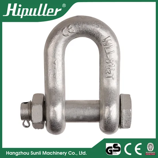3/4" 4.75t Forging Us Type G210 Screw Pin Anchor Shackle D Ring Bow Shackle Pictures & Photos