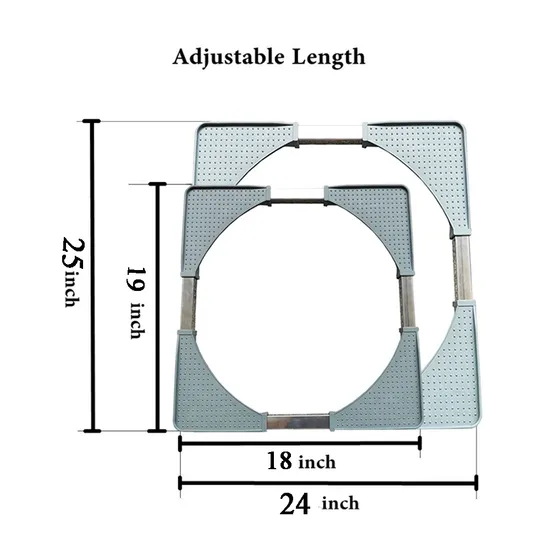 Washing Machine Base Refrigerator Stand Size Adjustable Base with 4 Strong Feet for Dryer and Washer