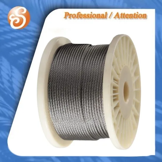 Plastic Reel Galvanized Steel Wire Rope 6X7+FC 150m