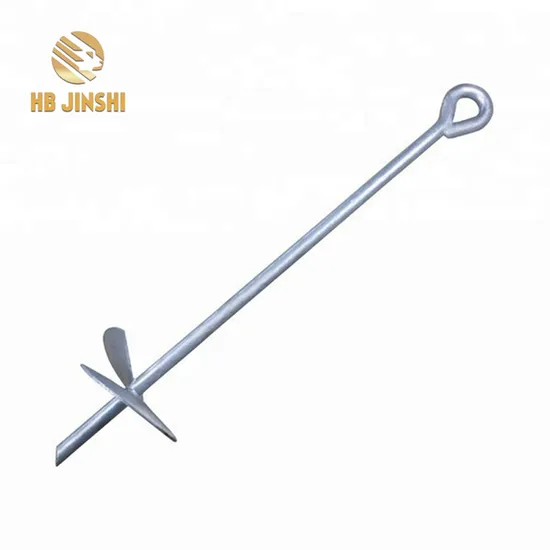 Manufactory Seller 100 Cm Height 16mm Steel Rod Galvanized Ground Anchor