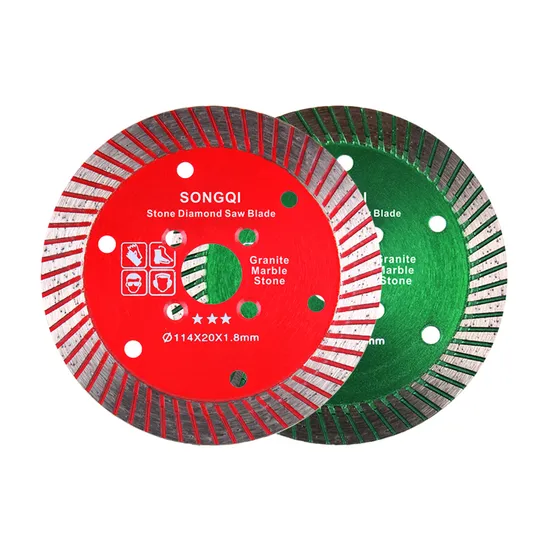 Songqi 4.5inch Diamond Sintered Turbo Saw Blade for Stone Cutting and Granite