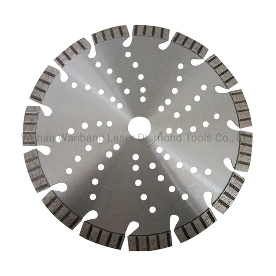 Laser Welded Turbo Segmented Diamond Saw Blade for Cutting Hard Brick and Masonry