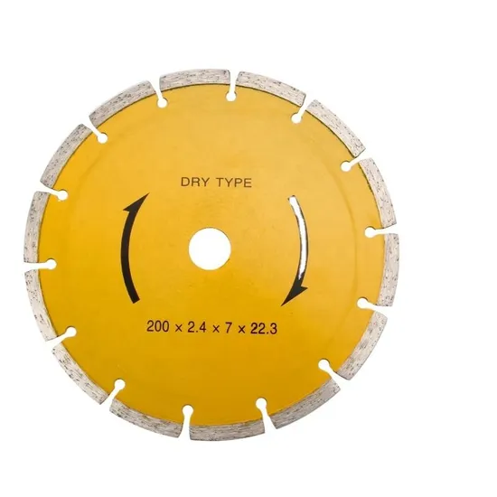 8inch 200mm Marble and Granite Diamond Blade Segmented Teeth Dry Cutting Diamond Saw Blade