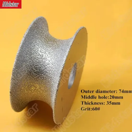 Brazed Diamond Hand Wheel Polishing Profile Wheel for Angle Grinder Grinding Marble