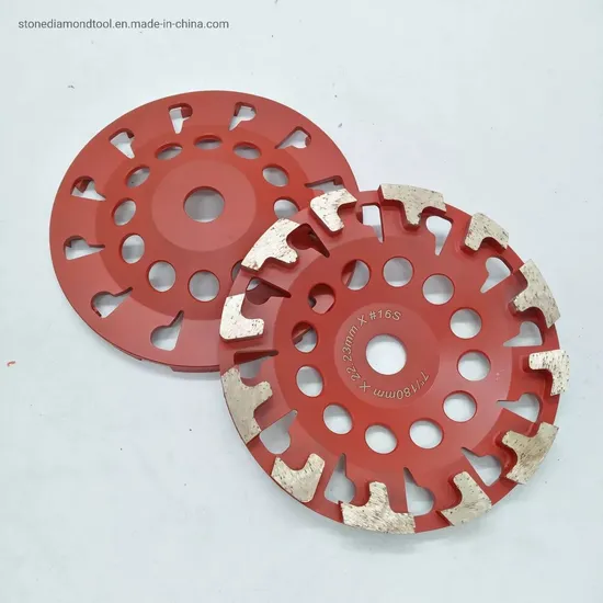 7′ ′ Diamond T Segment Concrete Grinder Blade Grinding Cup Wheel Black