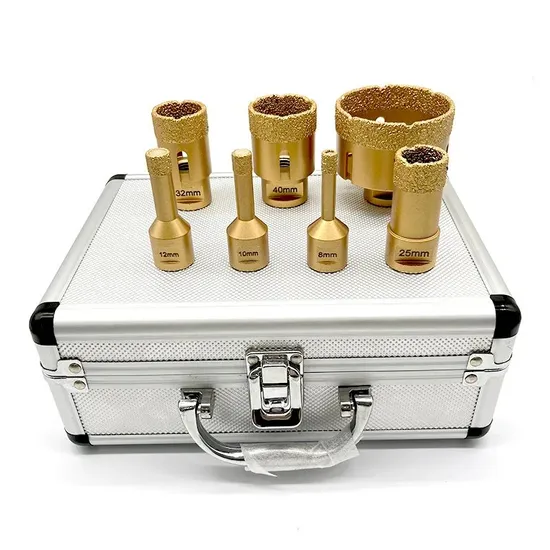 Drill Bit Diamond 6mm-150mm Sets Vacuum Brazed Hole Saw Diamond Core Drill Bits with Hand Tool