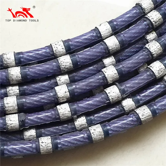 Diameter 8.8mm Diamond Wire Saw Rope for Granite Marble Stone Cutting and Profiling