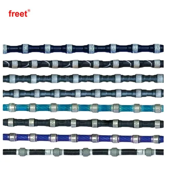 Diamond Wire Saw Rope for Granite Marble Concrete Quarry, Block Squaring, Profiling