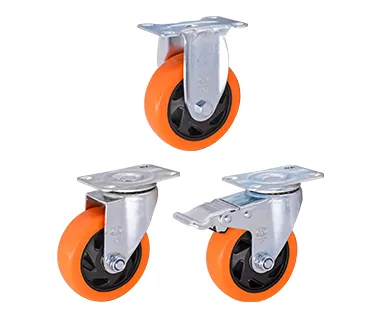 3 / 4 / 5 Inch Caster Wheel Fixed Industrial Trolleys Caster for Furniture