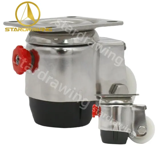 Stardrawing Stainless Steel Heavy Duty Leveling Feet Caster Wheel Leveling Caster