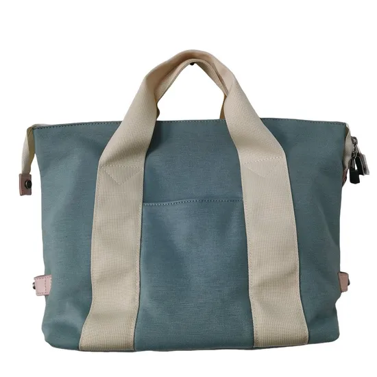 OEM 7L Looped Polyester Cotton Lady′s Tote Bag for Shopping