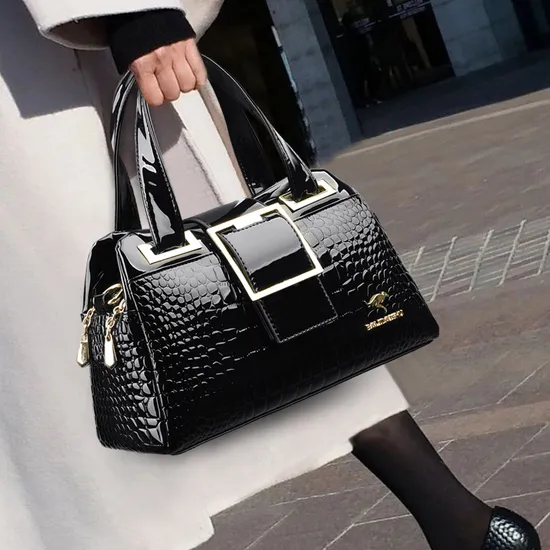 Large Capacity 3 Layer Women Tote Bag Luxury Designer Handbag Crocodile Pattern Leather Shoulder Bag High Quality Crossbody Bags