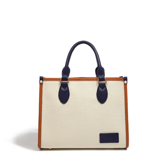 Handbag Ladies Canvas&PU Single Shoulder Bag Chain Crossbody Bag (MFN7617)
