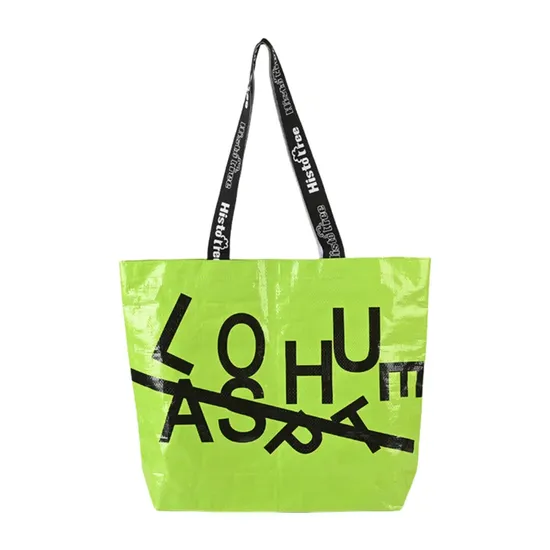 Promotional Customized PP Woven Shopping Bag Color Eco Friendly Laminated PP Woven Shopping Bag