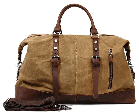 Quality Super Big Capacity Hand-Held Leisure Travel Canvas Luggage Tote Pack Bag