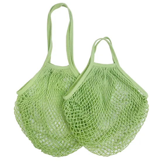 Macron Mesh String Shopping Bag Reusable Handbag Totes Bag