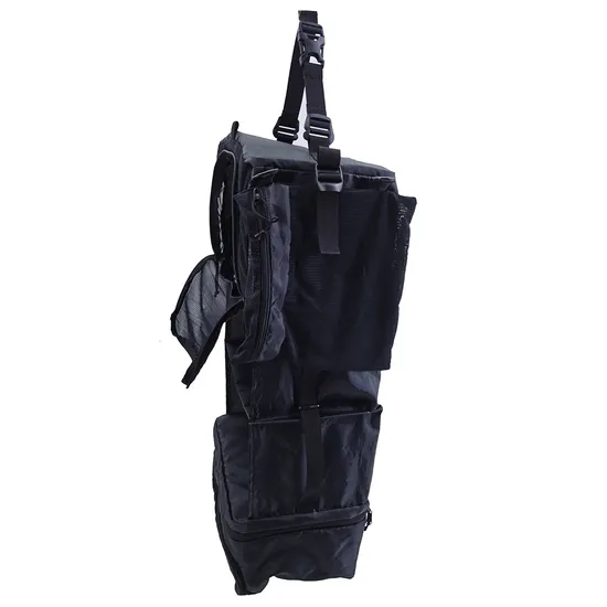Evercredit Hanging Packing Cubes Portable Closet 3-Shelf Duffle Bag Collapsible Compression Garment Organizer Luggage Suitcase