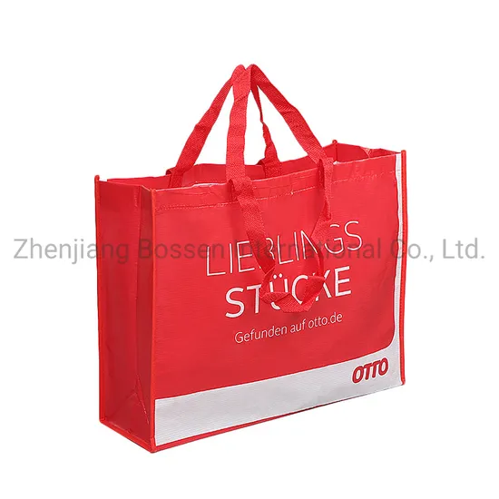 China Factory OEM Customized Design Logo Printed RPET Non-Woven Reusable Recycled Shopper Bag