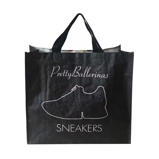 Plastic Printed Eco-Friendly Grocery Printable Reusable Recycled Laminated Custom Logo Non-Woven Shopping Tote Bag