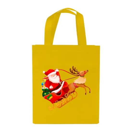 Bulk Christmas Sacks Custom Logo Printed Large Gift Bags Ideal for Supermarket Promotions Christmas Decorations Non Woven Bag
