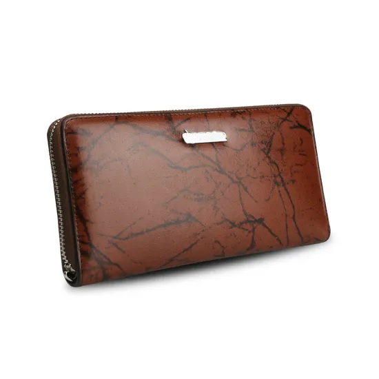 Genuine Leather Purse Custom PU Travel Phone Wallet