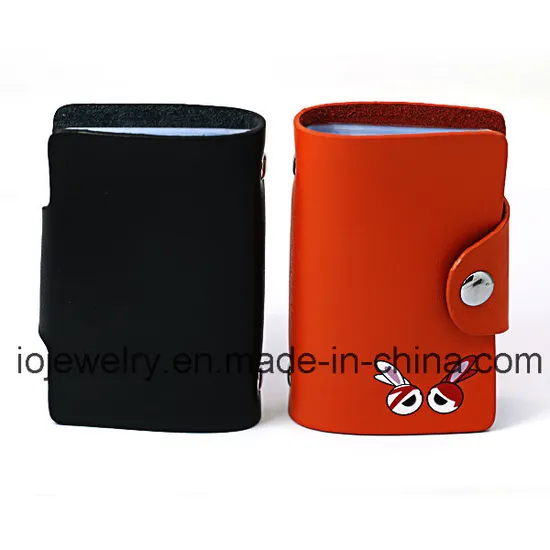 Custom High Quality Made Soft PU Leather Credit Card Bag