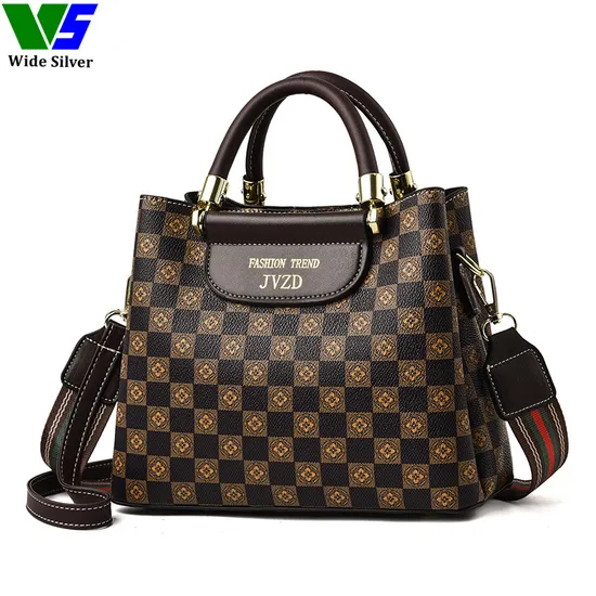 Wide Silver Real Latest Bags Women Handbags Tas Wanita Murah Wholesale Handbags