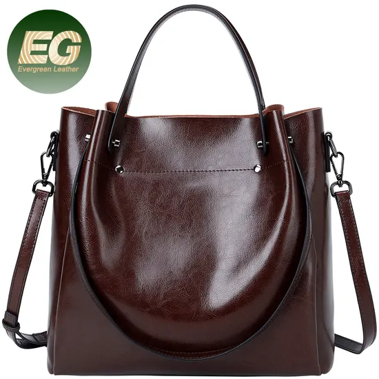 Emg6841 Crossbody Oversized Black Zipper Waterproof Shoulder Purse Custom Tote Bags with Logo Large Customized Luxury Women Designer Leather Bucket Bag