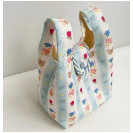 New Fashion Cute Canvas Handbags Shopping Bag for Female for Travel