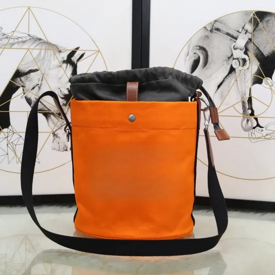 Canvas Bucket Bag Fashion Large Capacity Handbags Shoulder Bag