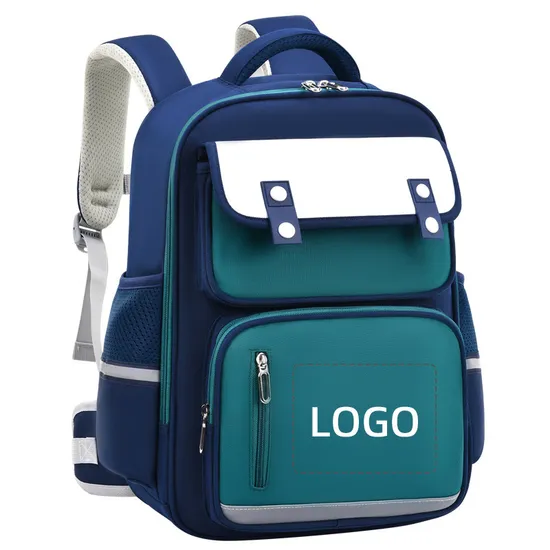Customized Versatile Geometric Pattern School Backpack with Shoulder Waist Protection Students Boys Girls Reduces Burden