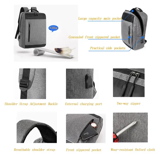 Shoulder Bag New Simple Men′s Computer Bag Fashion Three-Piece Business Bag