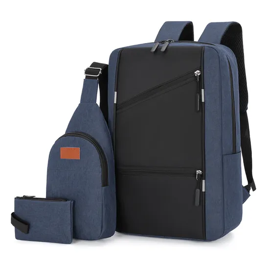 New Polyester Fiber USB Smart Business Travel Laptop Backpack with Security Lock