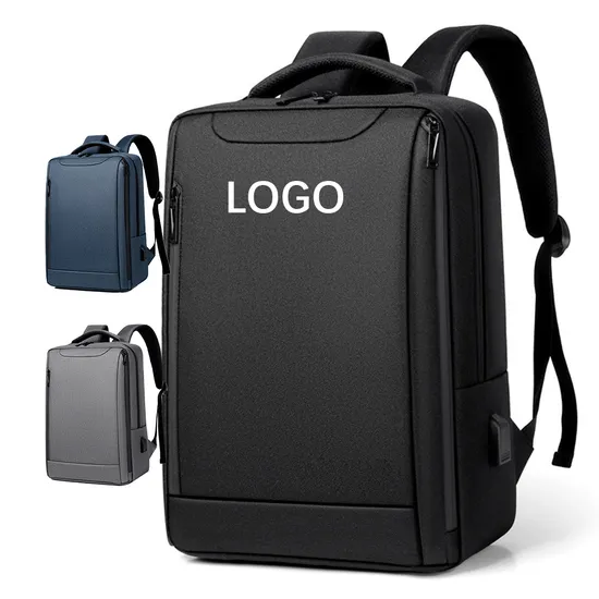 Custom Luxury Student Waterproof Business Mens Computer USB School Backbag Laptop Backpacks