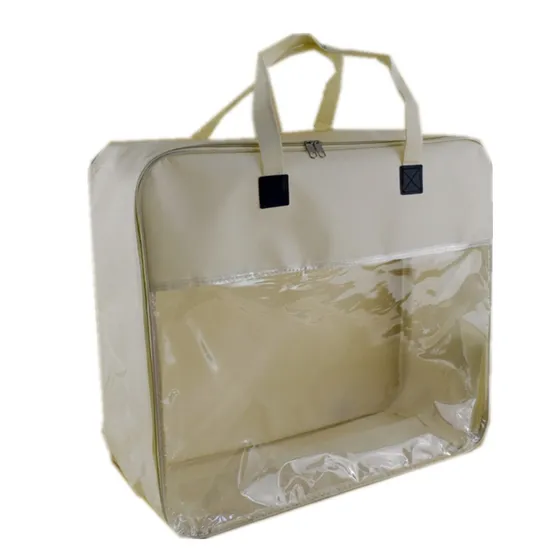 PVC Storage Bag Thick Fabric Non-Woven Storage Bags for Wardrobe with Zipper