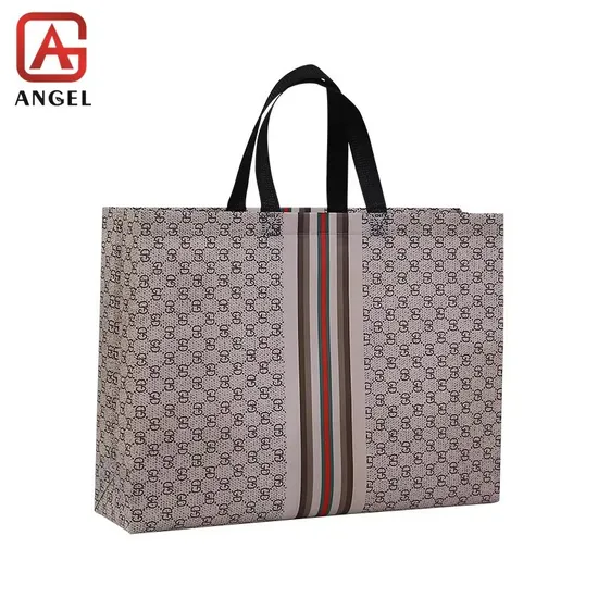 China Factory Custom Promotional Logo Printed Non-Woven Bag Reusable Grocery Tote Bags Heavy Duty Shopping PP Non Woven Bag