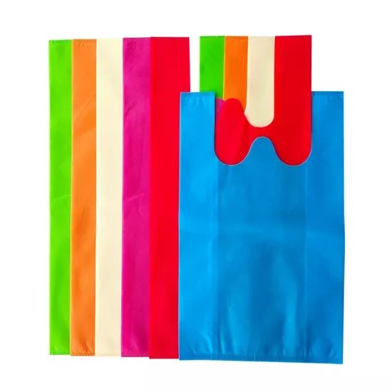 Wholesale Hot New Bags Custom Logo Eco-Friendly Products Non Woven T Shirt W Cut Shopping Bags